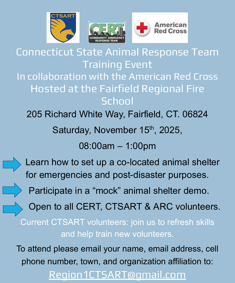 American cross training -animal shelter nov 15 2025